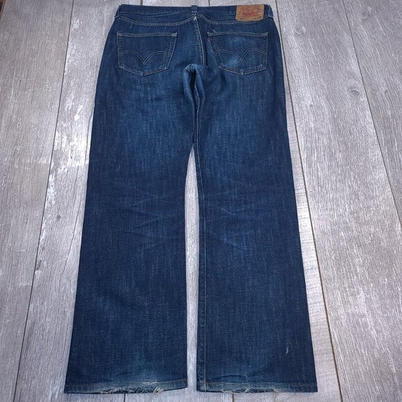 Levis Jeans Mens 34x30 Blue 501 XX Original Straight Leg Button Fly Denim Pants - Picture 3 of 10